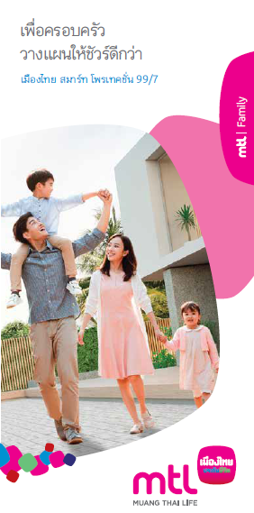 ภาพประชาสัมธ์สื่อสารลูกค้า เมืองไทย สมาร์ท โพรเทคชั่น 99/7